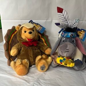Disney Thanksgiving Winnie the Pooh and Eyesore Plush Set